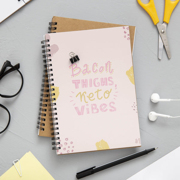 Bacon-Thighs-Keto-Vibes-Spiral-bound-Notebook-2
