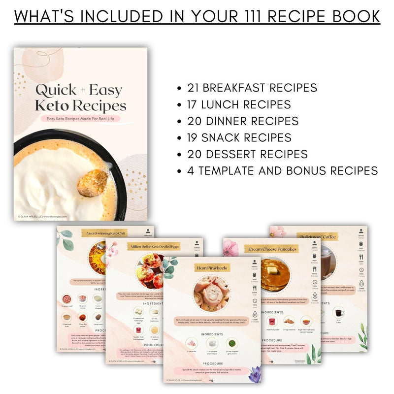Quick + Easy Keto Recipes Cookbook
