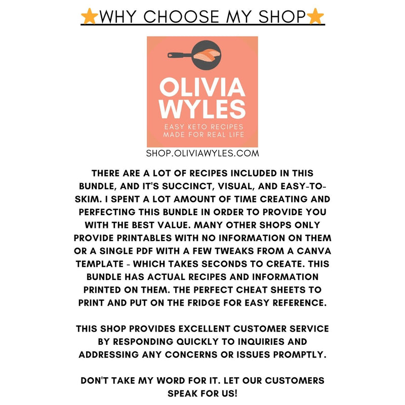 A image of shop logo with paragraphs displaying why this shop is different 