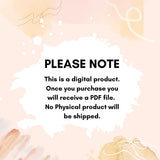 Mockup of Modern Keto Recipe Card Digital Product Warning