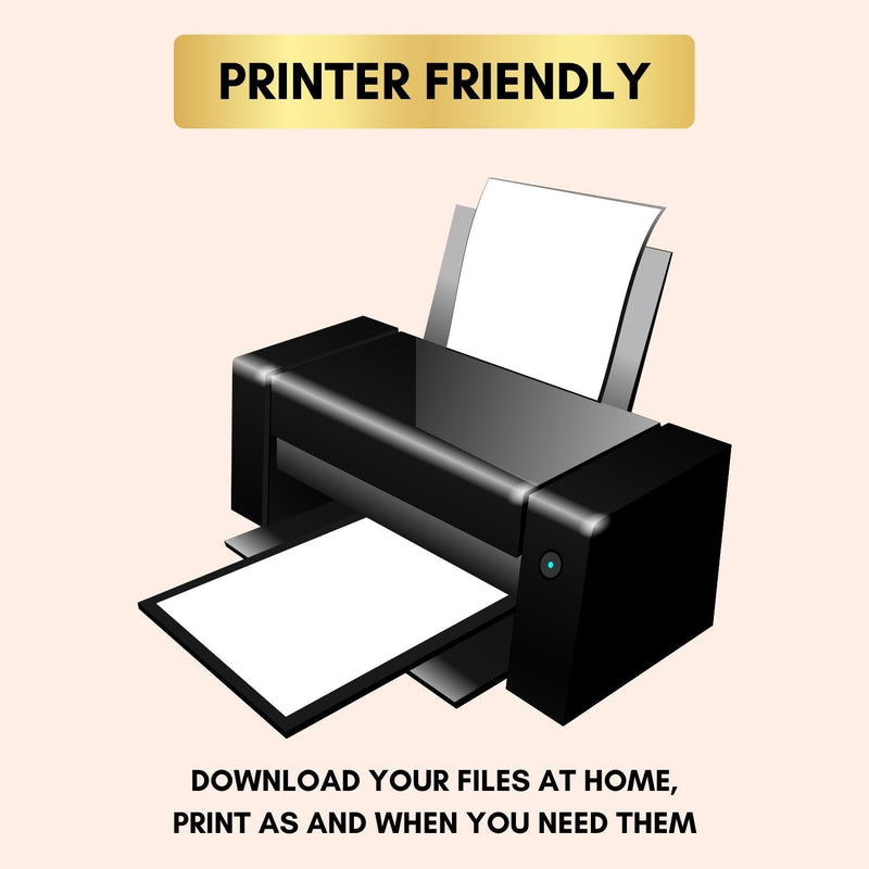 Mockup of Modern Keto Recipe Card Printable Printer Friendly