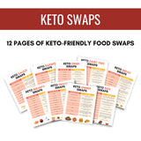 mockup of keto ultimate bundle showcasing the keto swaps section
