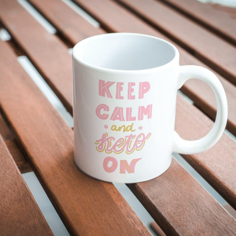 Keep-Calm-and-Keto-On-White-11oz-Mug-3