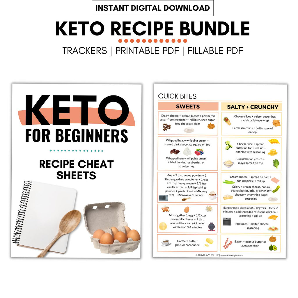 Keto For Beginners Recipe Cheat Sheets